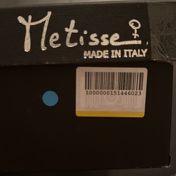 Metisse Italian leather biker boots with silver stud and buckle details - Picture 11 of 11